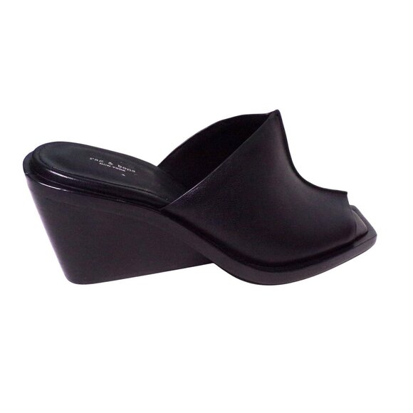 🆕 RAG & BONE Santiago Wedge Slide Sandal Shoes Black 9 - Picture 10 of 14